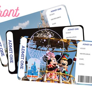 Disney Magical Kingdom Admit Ticket for Commemoration or Surprises