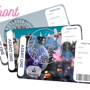 Disneyland California Admit Ticket for Commemoration or Surprises