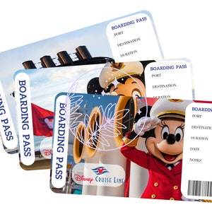 Disney Cruise Bordkarten zum Gedenken oder für Überraschungen