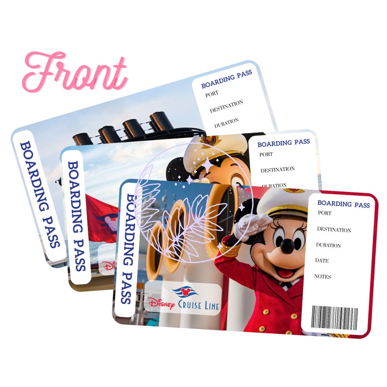 UPDATED COMBO Disney Cruise Tickets and Organiser Suitable for Any