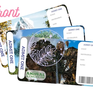 Boleto de entrada a Disney Animal Kingdom para conmemoración o sorpresas