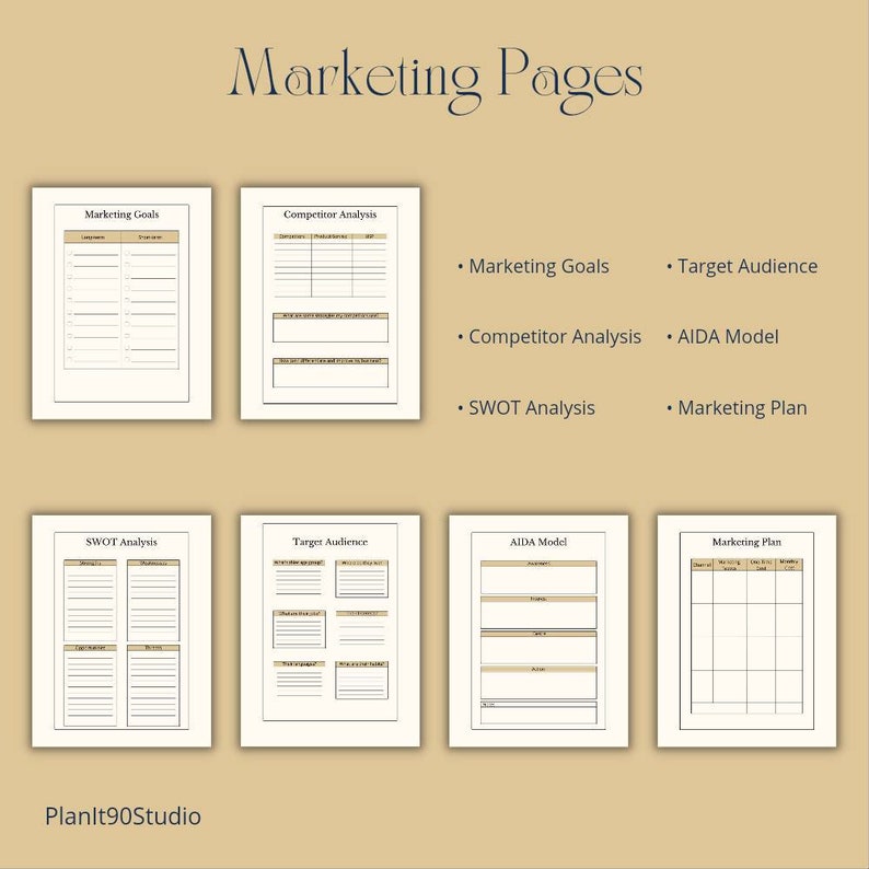 Printable Business Planner for Entrepreneurs Small Business - Etsy