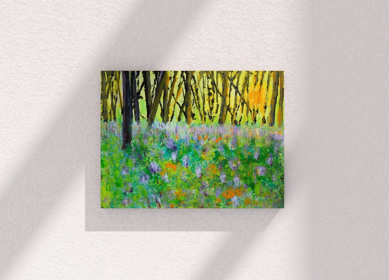 Four Seasons Art, Spring, Summer, Autumn, Winter, Acrylic Painting ...