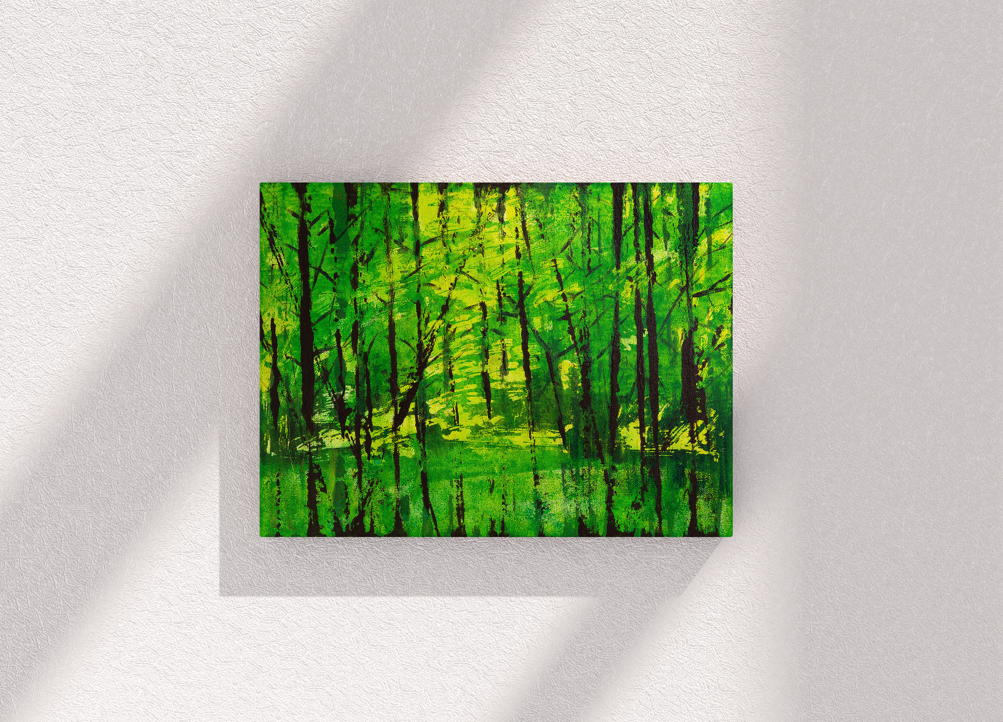 Four Seasons Art, Spring, Summer, Autumn, Winter, Acrylic Painting ...