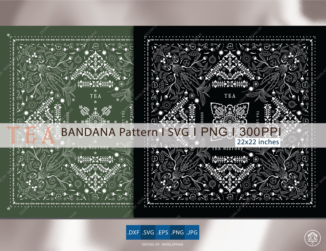 Bandana Pattern I SVG. Digital Art SVG I PNG I Digital Cut File