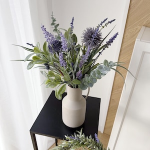 Great lavender bouquet in purple, lilac & green artificial flowers - Flower Bouquet Eucalyptus - Summer and Spring by Lieblingskrams
