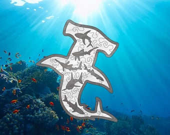 Rompecabezas de tiburones SÓLO ARCHIVO DIGITAL