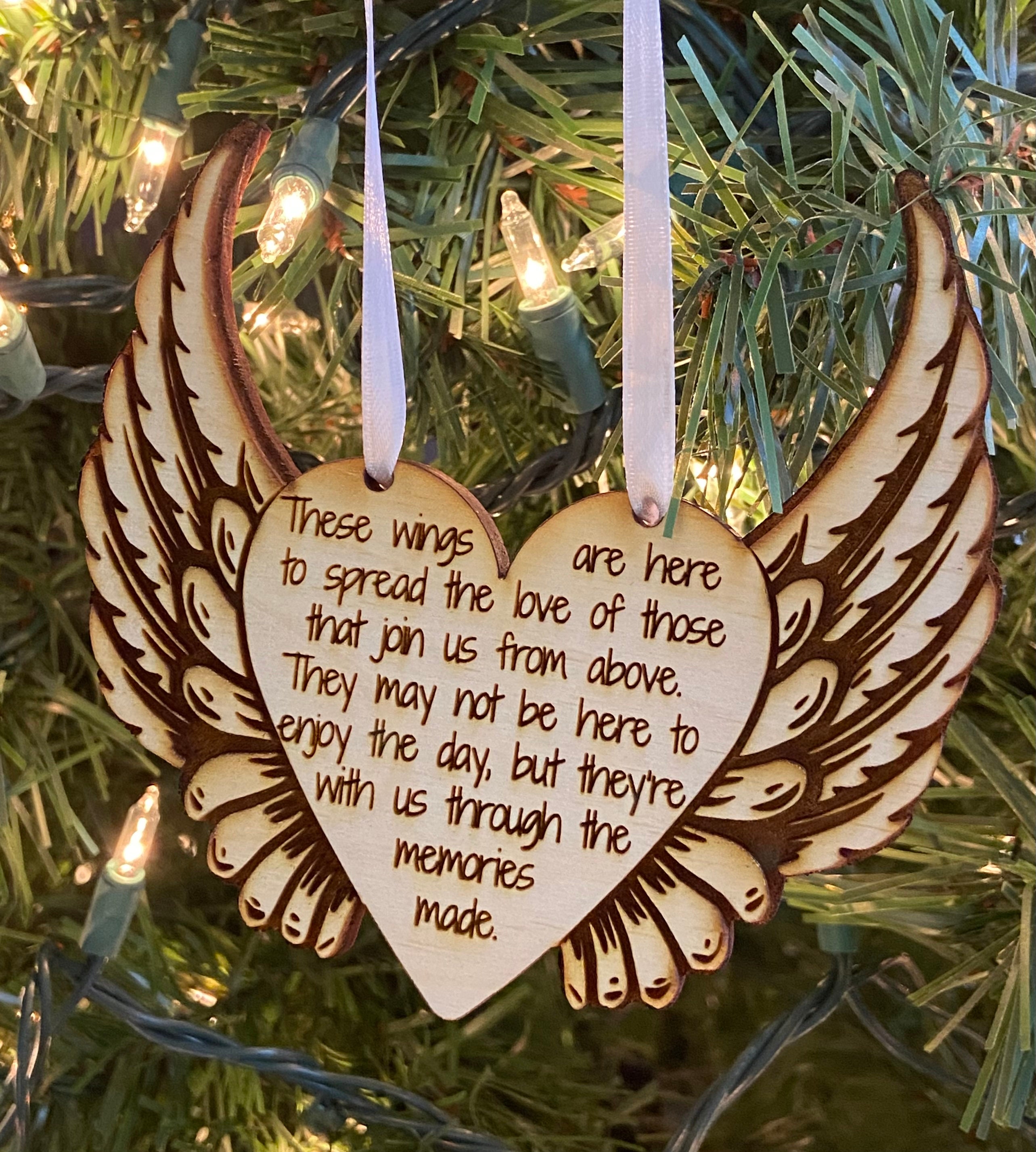 Winged Memories laser file, DIGITAL FILE ONLY