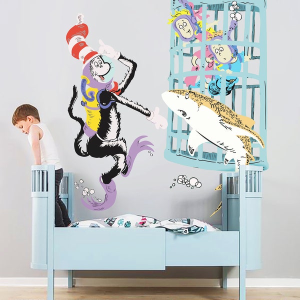 Dr Seuss Wall Decal Etsy