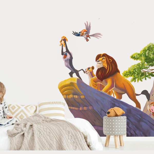 The Lion King Room Wallpaper Etsy