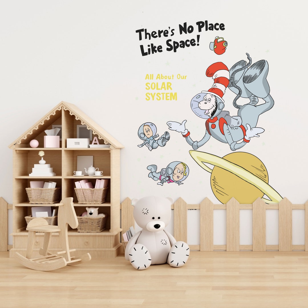 Dr. Seuss Wall Decal Cat in the Hat and Friends in the Space, All About