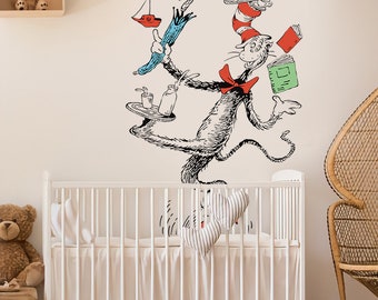 Hat Quotes Cat And The Hat Nursery Removable Peel And Stick Dr - Main Image