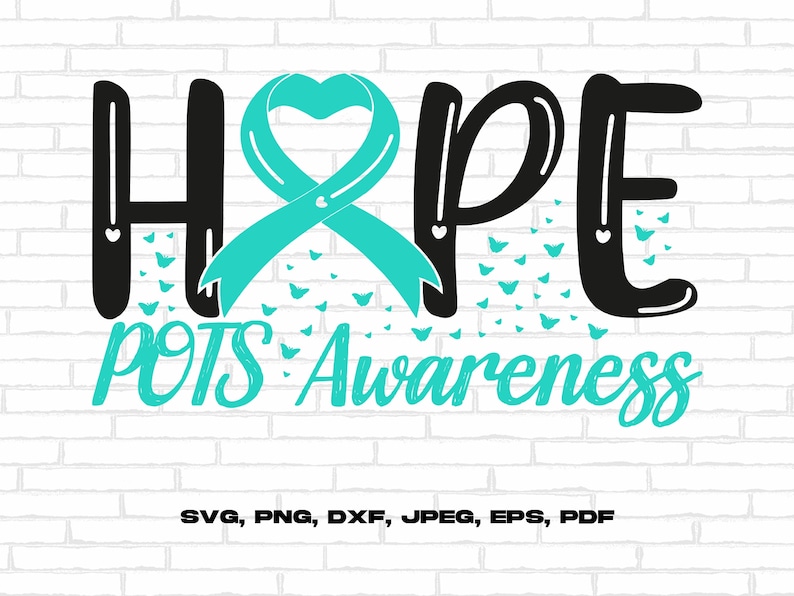POTS Awareness Svg Png Hope Svg POTS Syndrome Svg Turquoise Etsy