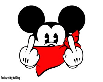 Mickey Mouse Joke SVG, Mouse SVG, Cut File - Digital Download svg dxf eps png pdf Design For Cricut or Silhouette Cut File Instant Vector