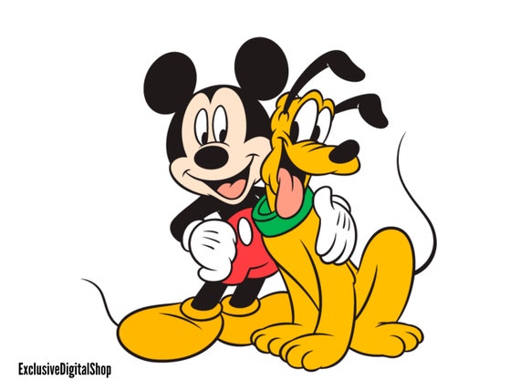Mickey & Hond SVG Muis SVG Cut File Digitale - Etsy