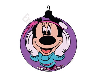 Minnie Mouse Happy SVG Cut File: Cricut, Silhouette (Digital Download)