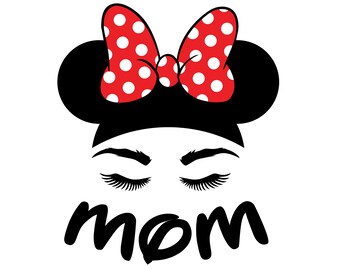 Minnie Mouse Head SVG, Minnie Mouse SVG, Mouse Cut File - Digital Download svg png Design For Cricut or Silhouette Cut File Instant Vector
