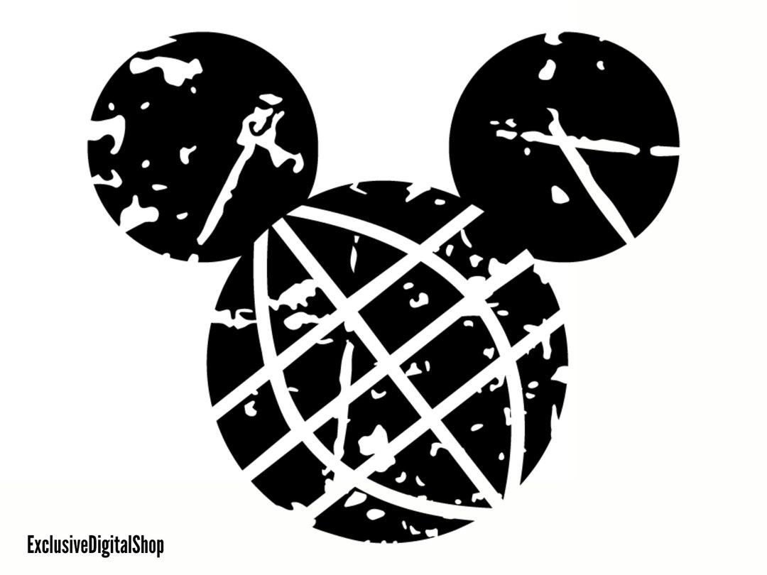 Mickey Mouse Head SVG, Mouse SVG, Cut File Digital Download Svg Dxf Eps