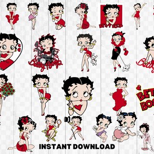 Betty 26 Bundle SVG, Boop SVG, Girl Cut File - Digital Download svg png Design For Cricut or Silhouette Cut File Instant Vector