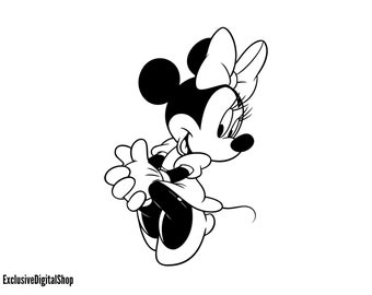 Minnie Mouse Dancing SVG: Cricut & Silhouette Cut File (Digital Download)
