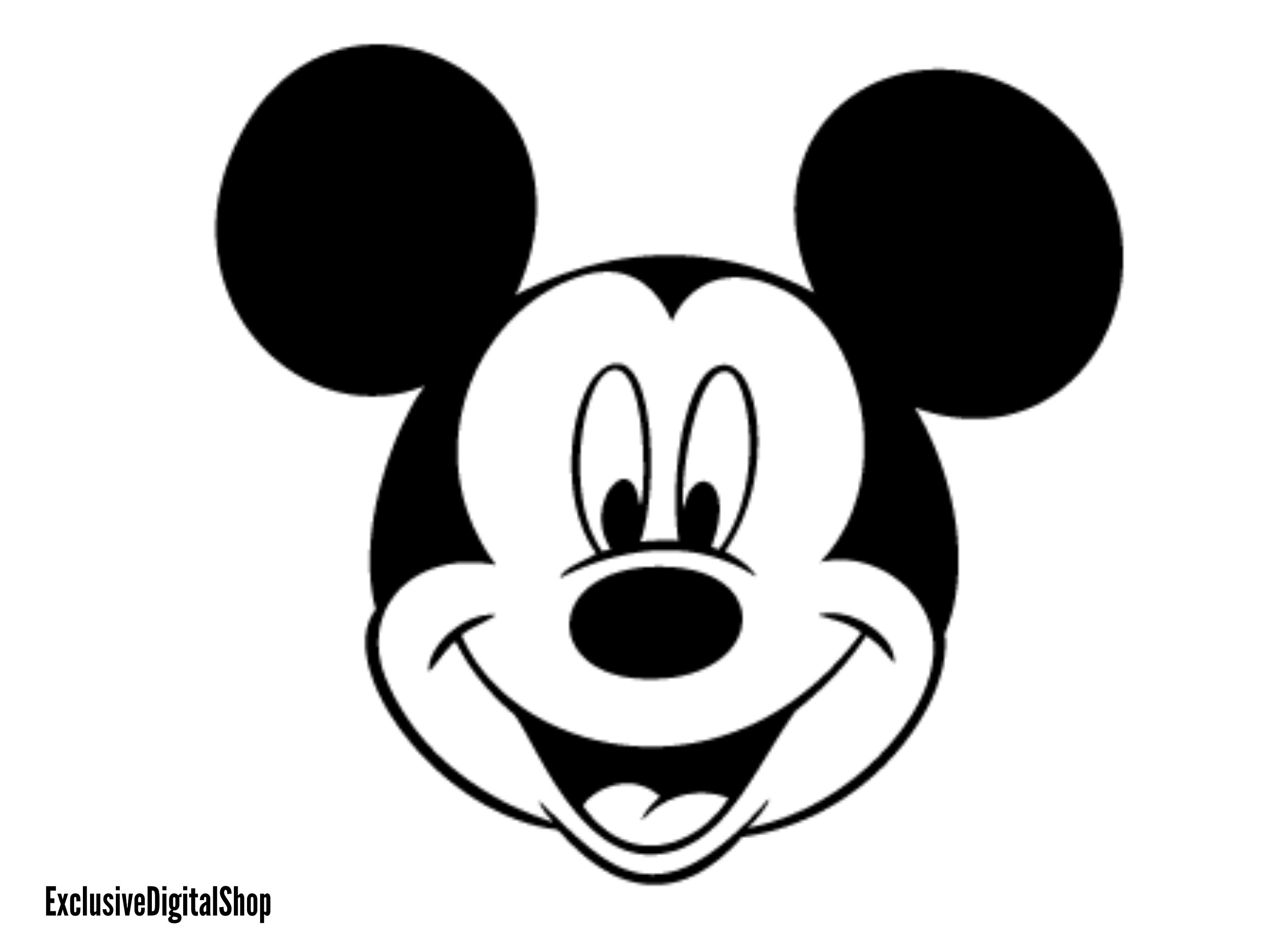 Mickey Mouse Happy SVG Mouse SVG Cut File Digital Download - Etsy UK