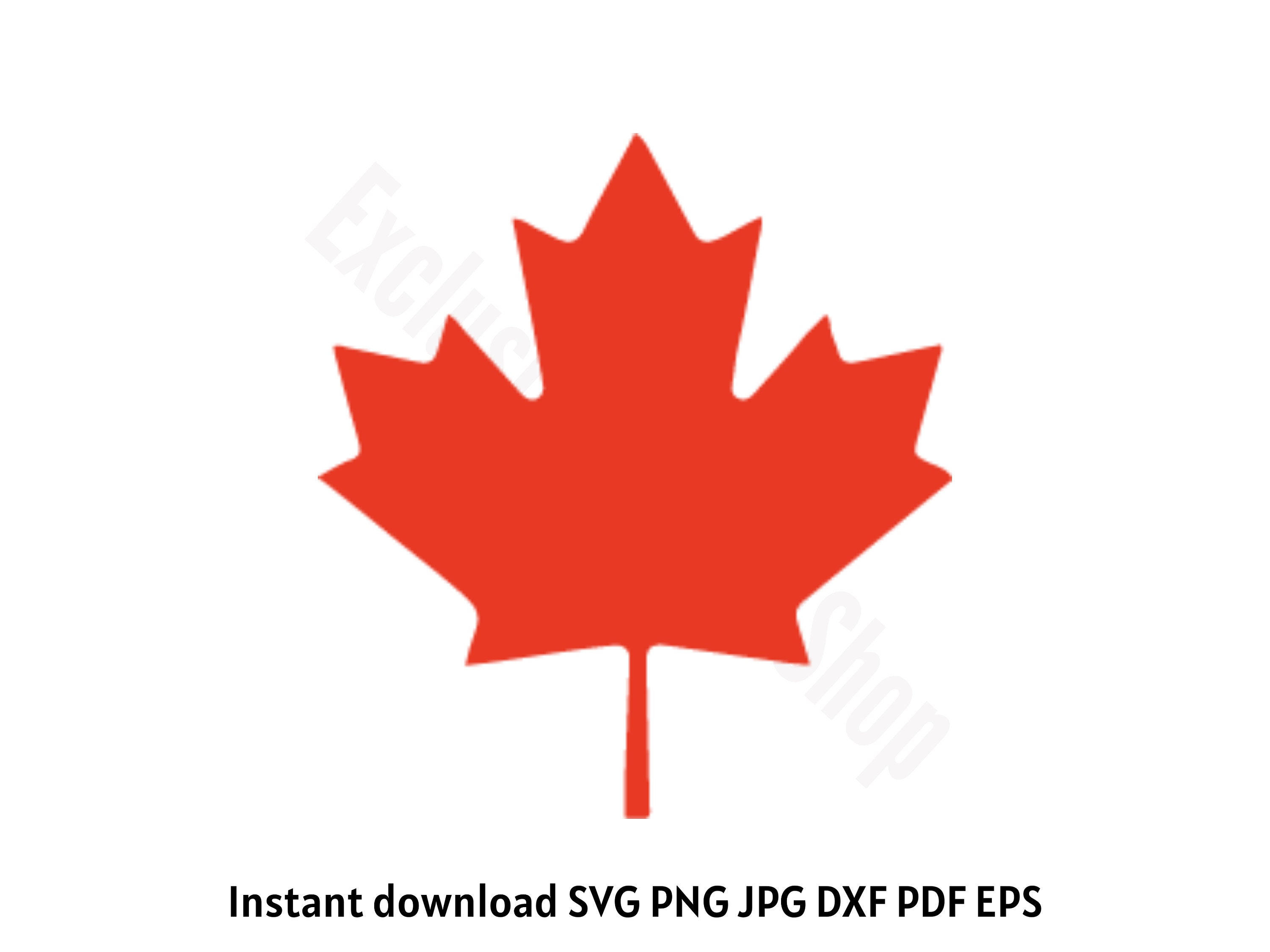 Canadian Maple Leaf dxf File Free Download 