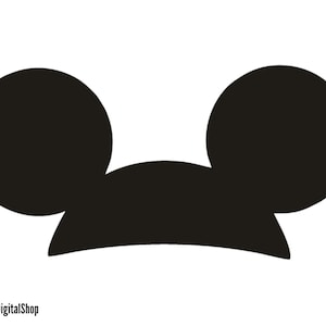 Mickey Mouse hoofd SVG, muis SVG, gesneden bestand - digitale download svg dxf eps png pdf ontwerp voor Cricut of silhouet snijden bestand Instant Vector