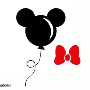 Mickey Mouse Numbers SVG, Mouse SVG, Cut File - Digital Download svg dxf  eps png pdf Design For Cricut or Silhouette Cut File Instant Vector