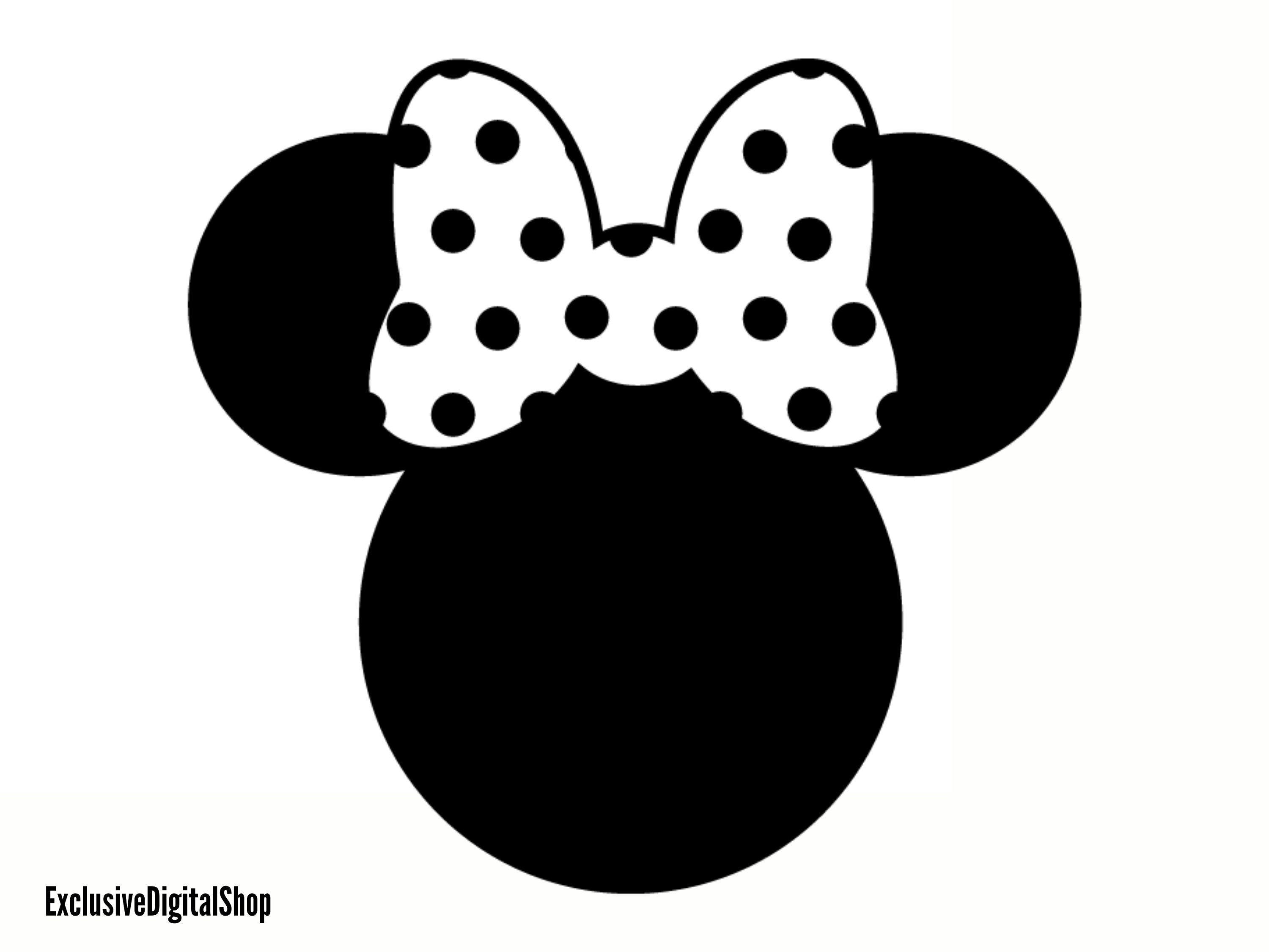 Minnie Mouse Head Svg Minnie Mouse Silhouette Svg Min - vrogue.co