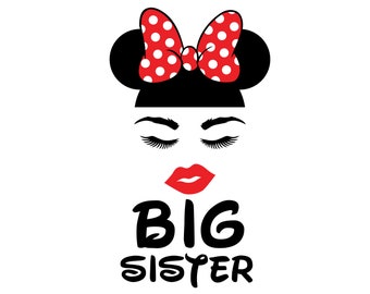 Minnie Mouse Head SVG, Minnie Mouse SVG, Mouse Cut File - Digital Download svg png Design For Cricut or Silhouette Cut File Instant Vector