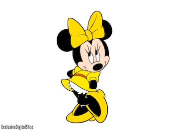 Minnie Mouse Cute SVG, Mouse SVG, Cut File - Digital Download svg dxf eps png pdf Design For Cricut or Silhouette Cut File Instant Vector