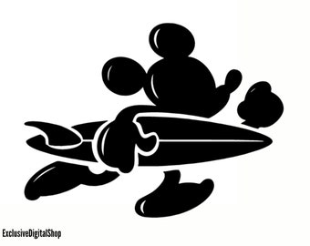 SVG do Mickey Mouse Correndo, SVG de Rato, Arquivo de Corte - Download Digital svg dxf eps png pdf Design para Cricut ou Silhouette Arquivo de Corte Vetorial Instantâneo