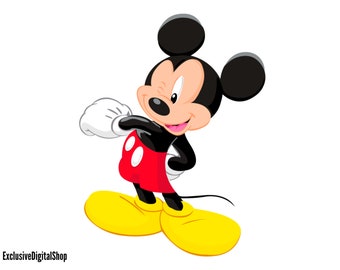 Mickey Mouse Happy SVG: plik Cricut i Silhouette Cut (pobranie cyfrowe)
