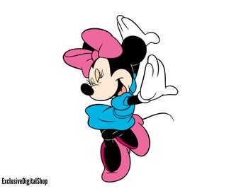 Arquivo SVG da Minnie Mouse Dançando, SVG de Rato, Arquivo de Corte - Download Digital svg dxf eps png pdf Design para Cricut ou Silhouette Arquivo de Corte Vetorial Instantâneo