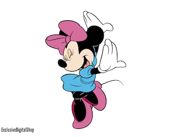 Dancing Minnie Mouse SVG: Cricut & Silhouette Cut File (Digital Download)