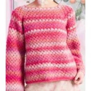 Cloud Sweater Crochet Pattern – Gothic / Boho Crochet Pullover PDF | Easy Top‑Down No‑Sew Crochet Sweater Pattern