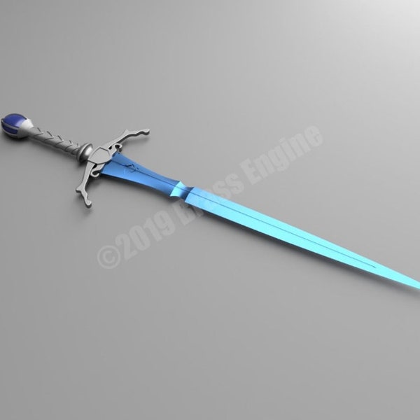 Brisingr Sword 3D Printed Replica - Eragon Sword from Christopher Paolini's Inheritance Cycle