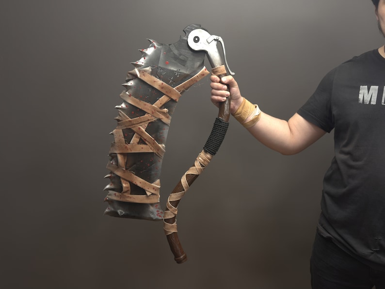 Bloodborne Hunter Saw Cleaver Openable Functional from Bloodborne 3D Printed Replica, Real Size 55 inch Prop / Bloodborne Cosplay image 5