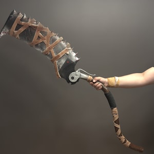 Bloodborne Hunter Saw Cleaver Openable Functional from Bloodborne 3D Printed Replica, Real Size 55 inch Prop / Bloodborne Cosplay image 4