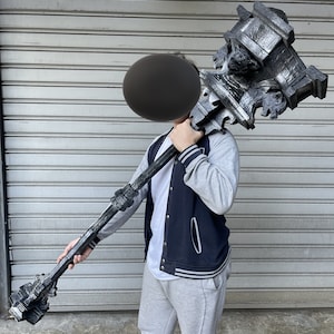 Morne&#39;s Great Hammer Dark Souls 3 - 3D Printed Cosplay Product, Painted KİT, Real Size