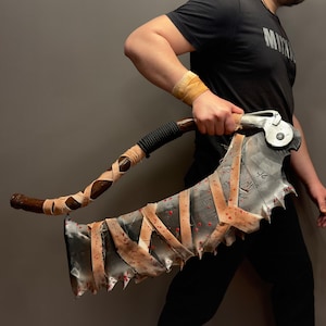 Saw Cleaver Openable Functional from Bloodborne 3D Printed Replica, Real Size 55 inch Prop / Bloodborne Cosplay