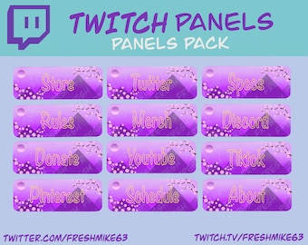 Cherry Blossom twitch panels