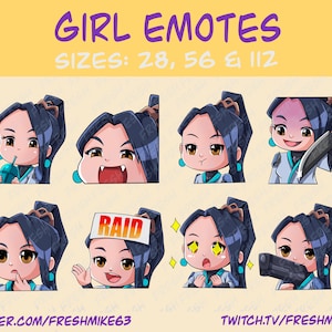 Girl emotes | Sage emotes | Emotes | Twitch Emote | Youtube Emote | Discord Emote | Community Emote | Streamer Emote