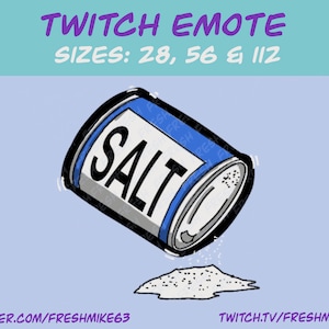 Salty emote| Twitch Emote | Youtube Emote | Discord Emote | Community Emote | Streamer Emote