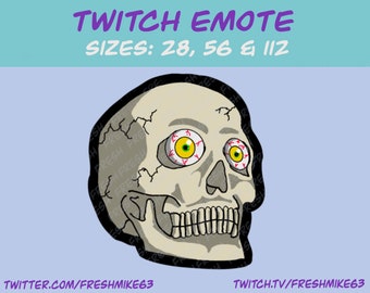 Skull emote |  Stay awake emote | Youtube Emote | Discord Emote | Community Emote | Streamer Emote