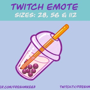 Bubble tea Balls Emote | Twitch Emote | Youtube Emote | Discord Emote | Community Emote | Streamer Emote