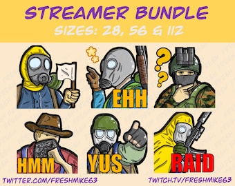 Survival emotes Bundle | Zombie emotes pack | Emotes | Twitch Emote | Youtube Emote | Discord Emote | Community Emote | Streamer Emote