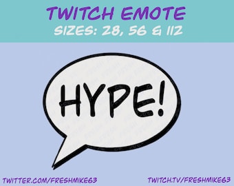 Hype-emote| Twitch-emote | YouTube-emote | Onenigheid-emote | Community-emote | Streamer-emote
