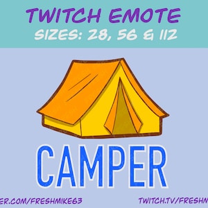 Camper | Twitch Emote | Youtube Emote | Discord Emote | Community Emote | Streamer Emote