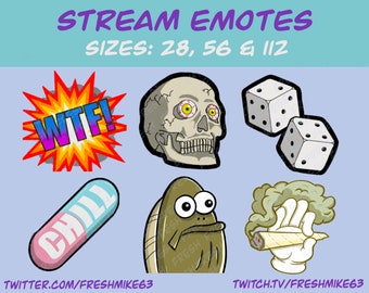 Emote streamer/Pacchetto emote/Emote Twitch/Emote Youtube/Emote Discord/Emote community/Emote streamer